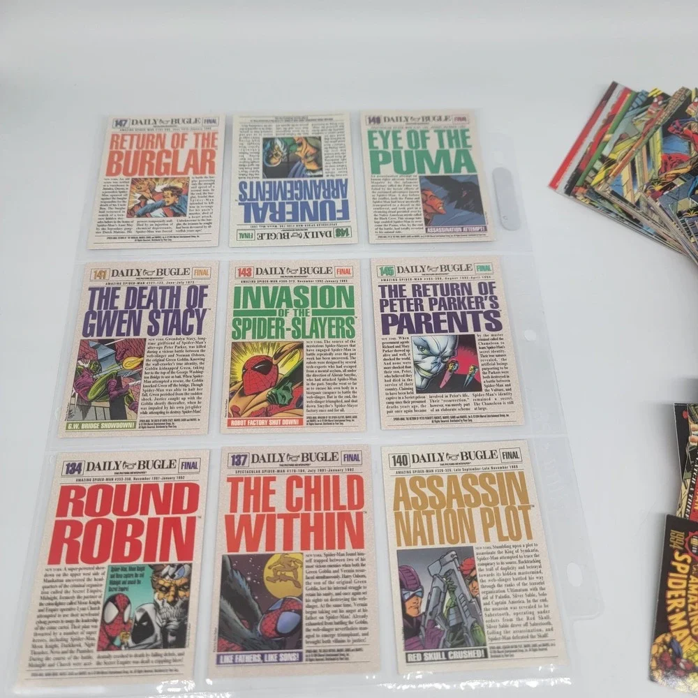 THE AMAZING SPIDERMAN - COMPLETE MARK BAGLEY ART 1994 FLEER ULTRA‎ First Ed.